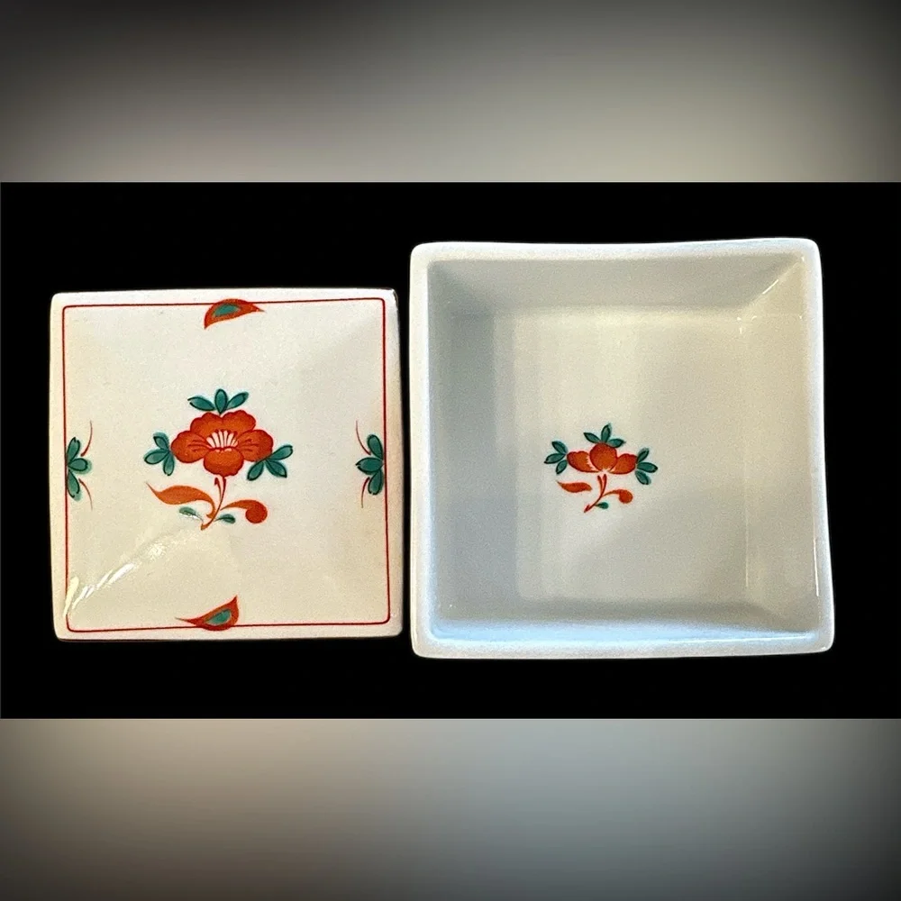 Tiffany & Co. Vintage Floral Trinket Jar
